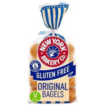 New York Bakery Gluten Free Original Bagels (4 x 288g)