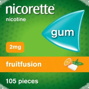 Nicorette Fruitfusion Chewing Gum Pieces 105 Pieces (105 x 2mg)