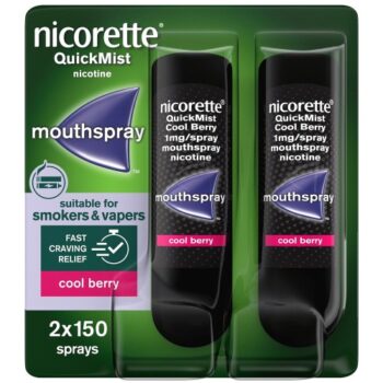 Nicorette QuickMist Mouth Spray Cool Berry Duo Pack (1mg)
