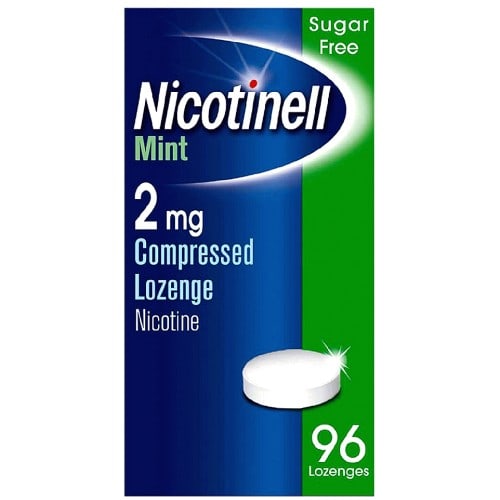 Nicotinell Mint Compressed Lozenge 96 Lozenges Stop Smoking Aid Nicotine (96 x 2mg)