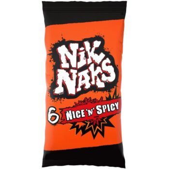 Nik Naks Nice & Spicy Corn Snacks (6 x 20g)