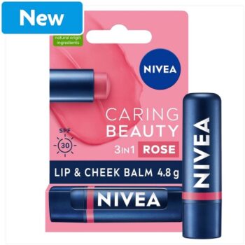 Nivea Caring Beauty Lip & Cheek Rose (4.8g)