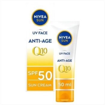 Nivea SUN UV Face Q10 Anti-Age & Anti-Pigment Sun Cream SPF 50 (50ml)