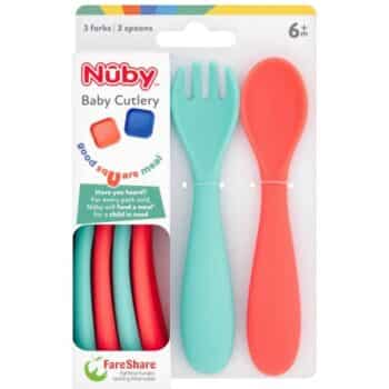 Nuby 3 Baby Cutlery 6+ m