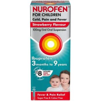 Nurofen Cold Pain Fever Strawberry Oral Suspension (100ml)