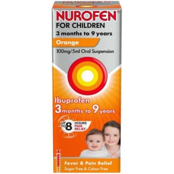 Nurofen for Children Orange Ibuprofen Suspension (100ml)
