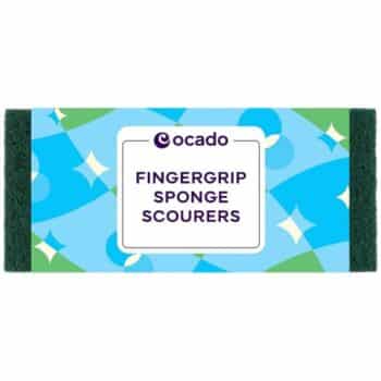 Ocado 6 Fingergrip Sponge Scourers
