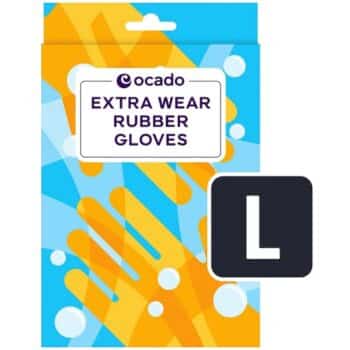 Ocado Extra Wear Household Rubber Gloves Large 1 pair