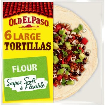 Old El Paso Mexican 6 Large Super Soft Flour Tortilla Wraps (6 x 350g)