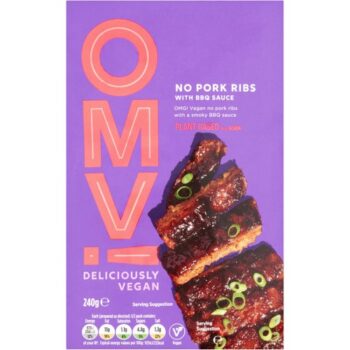 OMV! Deliciously Vegan by Asda No Pork Ribs with BBQ Sauce