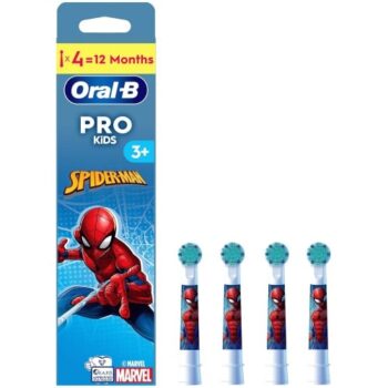 Oral-B Kids Spiderman Brush Heads for Electric Toothbrush 4 (4)
