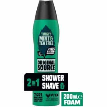 Original Source Mint & Tea Tree 2 In 1 Shower & Shave Foam (200ml)