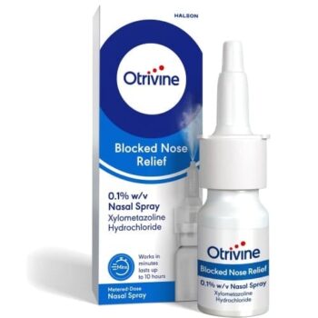 Otrivine Blocked Nose Relief Adult Metered Dose 0.1% Nasal Spray (10ml)