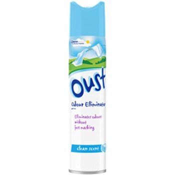 Oust Odour Eliminator Aerosol Clean Scent Air Freshener (300ml)
