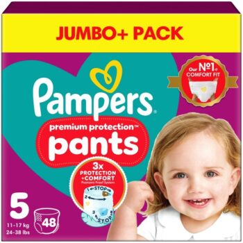 Pampers Active Fit Nappy Pants Size 5 Jumbo+ Pack