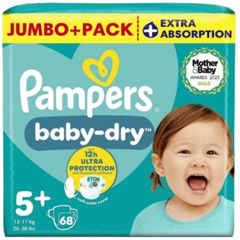 Pampers Baby-Dry Size 5+ Jumbo+ Pack