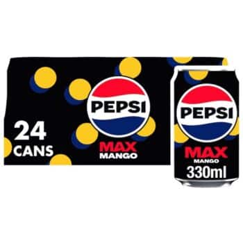 Pepsi Max Mango No Sugar Cola Cans (24 x 330ml)