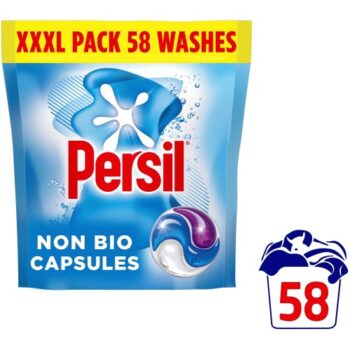 Persil 3 in 1 Washing Capsules Non Bio 58 washes (1223g)