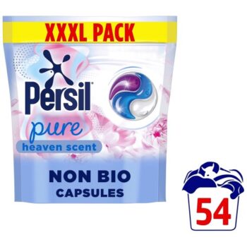 Persil Pure Heaven Scent Washing Capsules Non Bio 54 Washes (54w)