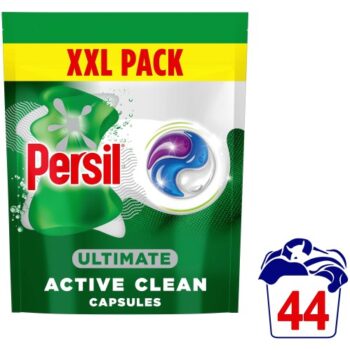 Persil Ultimate Active Clean Laundry Washing Detergent Capsules 44 Washes (928g)