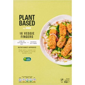 Plant Based by ASDA 16 Veggie Fingers