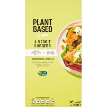 Plant Based by ASDA 4 Veggie Burgers