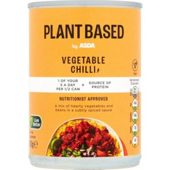 Plant Based by ASDA Vegetable Chilli