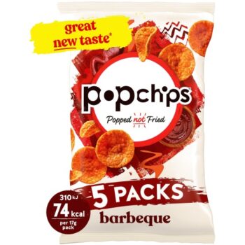 Popchips Barbecue Multipack Crisps (5 x 17g)