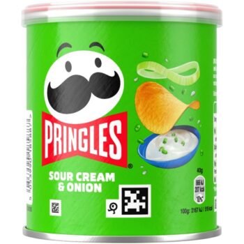 Pringles Sour Cream & Onion Snacking Crisps (12 x 40g)