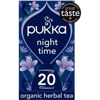 Pukka Organic Night Time Herbal Tea Sachets with Valerian (20 x 20g)