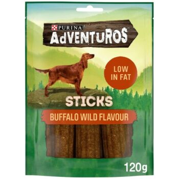 Purina Adventuros Buffalo Flavour Sticks Dog Treat (120g)