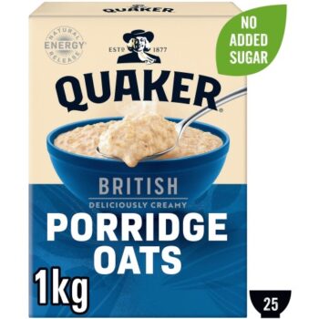 Quaker 100% Wholegrain Rolled Porridge Oats (1kg)