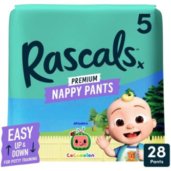 Rascals Cocomelon Size 5 Nappy Pants (28)