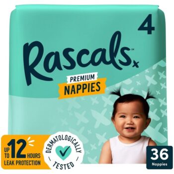 Rascals Premium Size 4 Nappies (36)