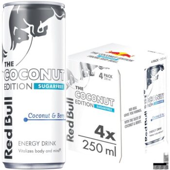 Red Bull Sugar Free Coconut Edition Energy Drink (4 x 250ml)