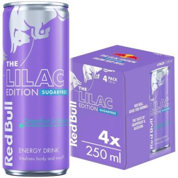 Red Bull Sugar Free Lilac Edition Grapefruit and Blossom (4 x 250ml)