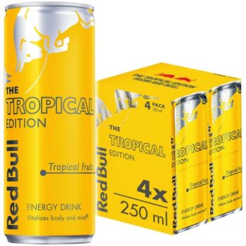 Red Bull The Tropical Edition Energy Drink 4x4x250 (4 x 250ml)