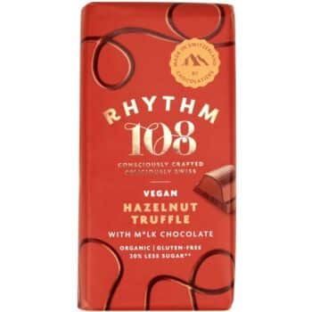 Rhythm 108 Swiss Vegan Hazelnut Truffle Bar with M'lk Chocolate (100g)