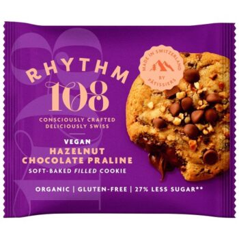 Rhythm108 Vegan Hazelnut Chocolate Praline Soft-Baked Filled Cookie (50g)