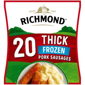 Richmond 20 Thick Frozen Pork Sausages (20 x 860g)