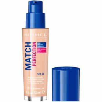 Rimmel London Match Perfection Foundation SPF 20 010 Light Porcelain (30ml)
