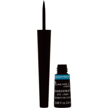Rimmel London Soft Kohl Kajal Eye Liner Pencil Sable Brown Exaggerate Waterproof Liquid Eyeliner Black (2.5ml)