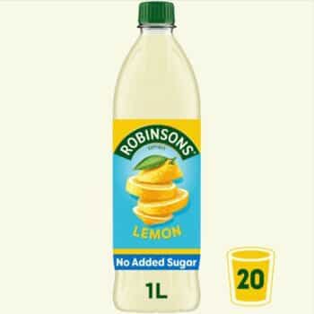 Robinsons Real Fruit Single Strength Lemon Squash No Added Sugar (1 Litre)