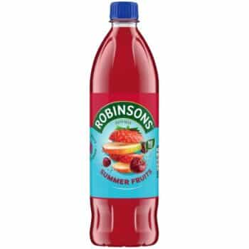 Robinsons Single Strength Summerfruits Squash No Added Sugar (1 Litre)