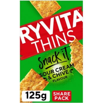 Ryvita Thins Sour Cream & Chive Flavour (125g)