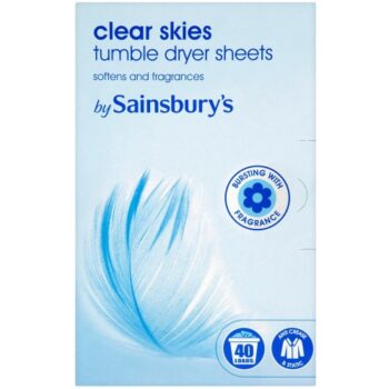 Sainsbury's Clear Skies Tumble Dryer Sheets Loads (40)