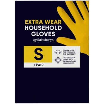Sainsbury's Extra Wear Household Gloves S 1 Pair