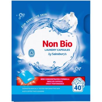 Sainsbury's Non Bio Laundry Capsules 40 Washes