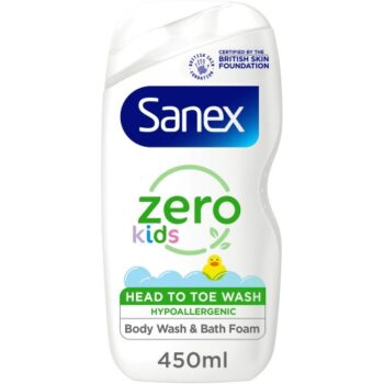Sanex Zero% Kids Head to Toe Body Wash - (450ml)