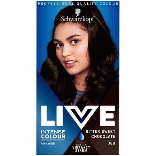 Schwarzkopf Live Intense Colour Permanent Hair Dye Bitter Sweet Chocolate 089 (143ml)
